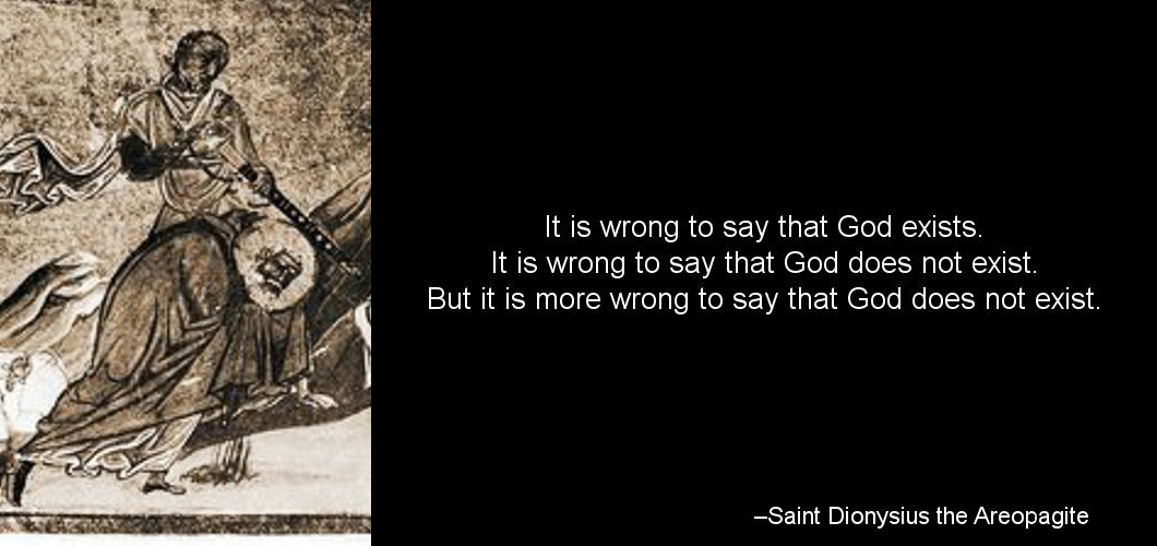 it is wrong to say that God exists